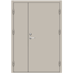 Steel Door SDE4210 - Double Unequal