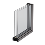 Window Forster unico XS, HI frame 8mm, Single-leaf